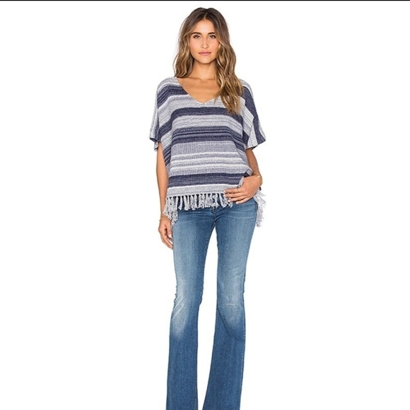 Soft Joie Olynn Blouse Poncho in Nocturne Multi Wool Blend‎ Size XXS/S - Picture 1 of 13